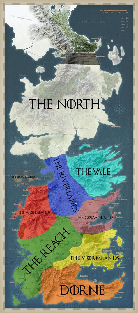 Map Of Westeros Regions