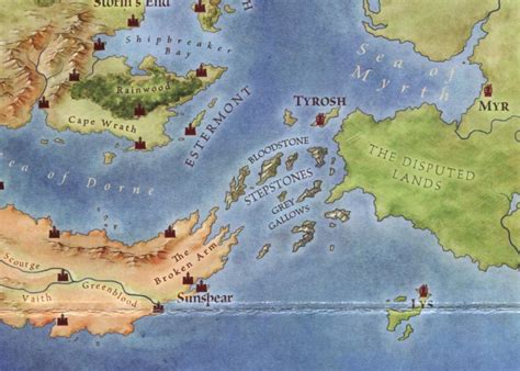 Map Of Westeros Stepstones