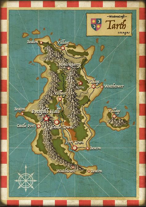 Map Of Westeros Tarth