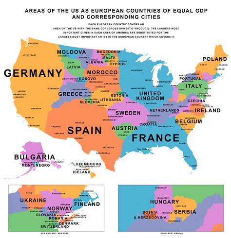 Map Showing Usa And Europe