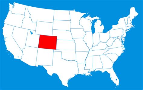 Map United States Colorado