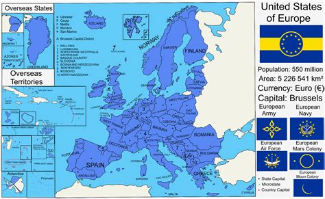 Map Usa And Europe