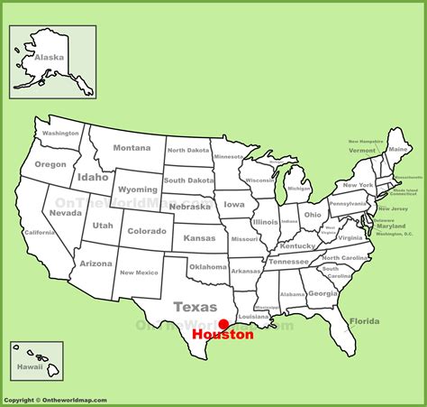 Map Usa Houston Texas