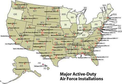 Map Air Force Bases