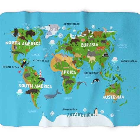 Map Blanket For Toddlers