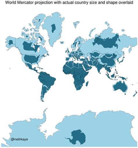Relative Size Map Is There A Map That Displays Every Country At Its