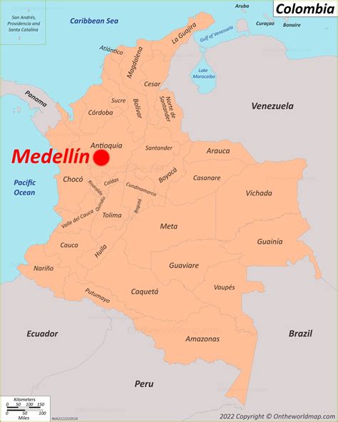 map colombia medellin