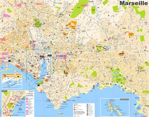 Marseille city center map
