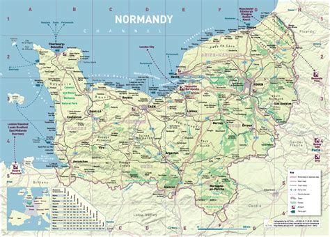Normandie Karte Karte