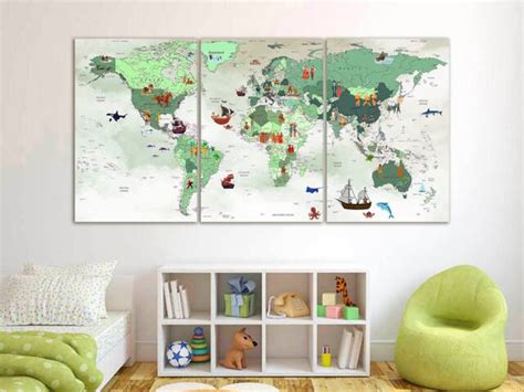 Map For Nursery Wall