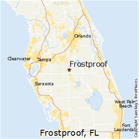 Frostproof Florida Street Map 1224900
