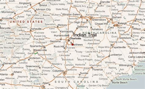 map indian trail nc