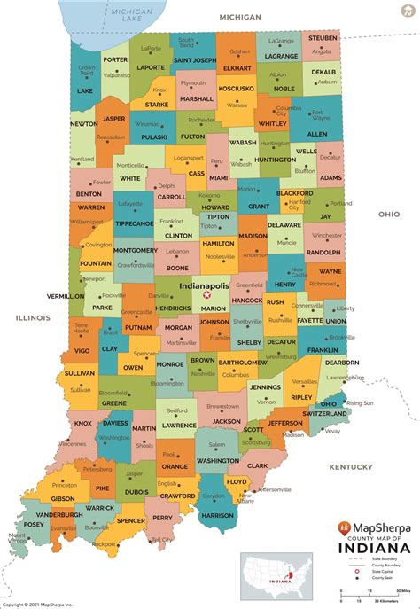Indiana County Map GIS Geography