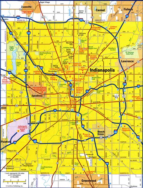 Indianapolis Map Map Of Indianapolis Map Of Indianapolis Indiana