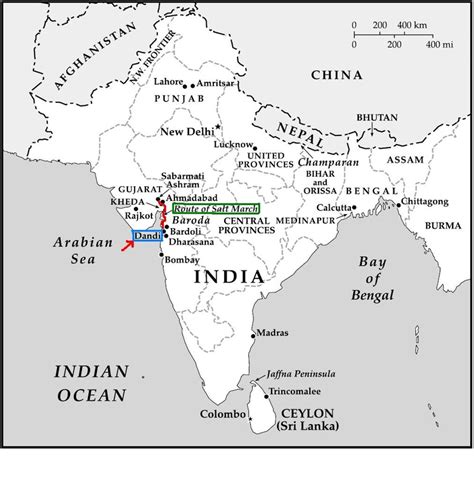 Precise Map Location Of Dandi – Navigate The Salt March Site