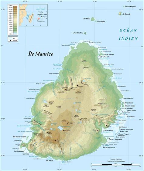 L'Ile Maurice, carte, atlas, carte du monde, les voyages, l'Afrique, l