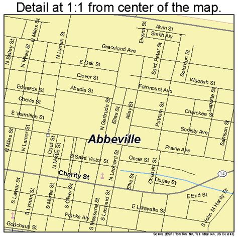 map of abbeville la