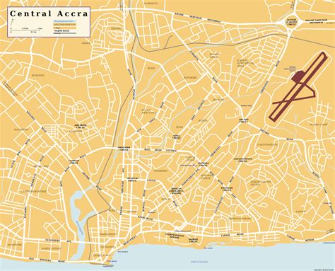 map of accra showing towns