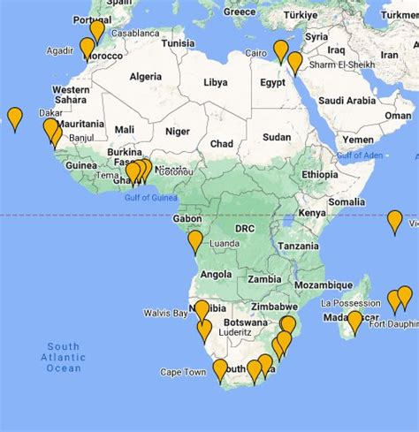 map of africa google