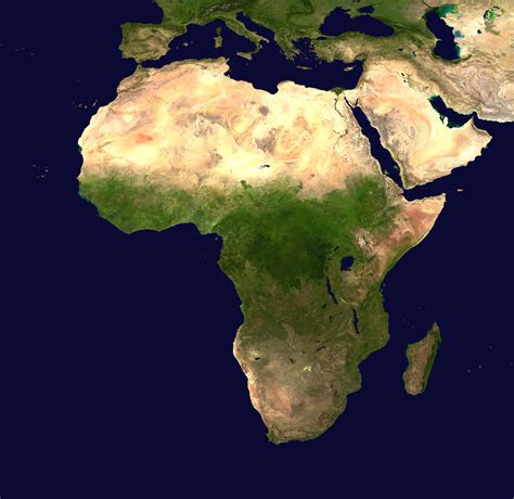 map of africa satellite