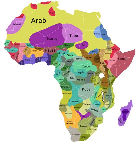 Map of African Tribes