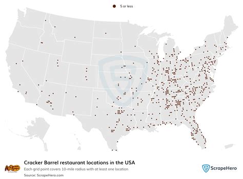 map of all cracker barrel locations
