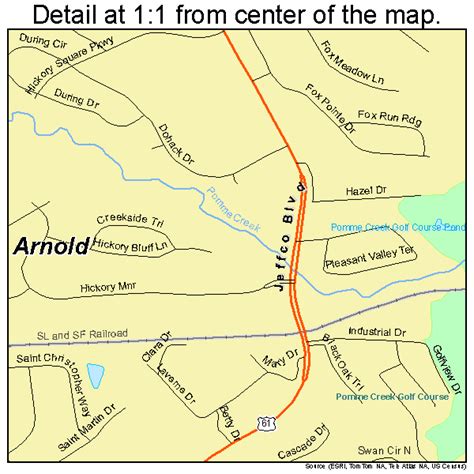 Map Of Arnold Missouri