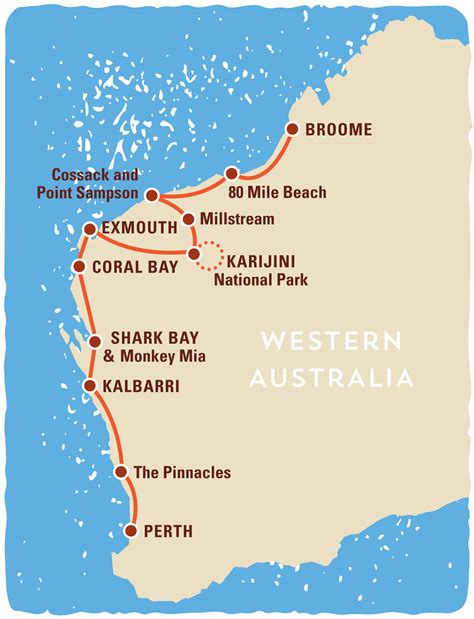 map of australia showing broome