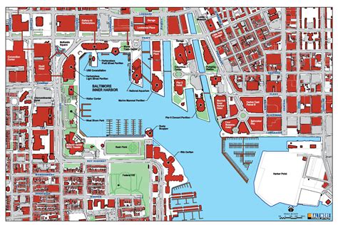 map of baltimore md inner harbor