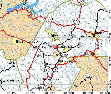 map of banner elk area