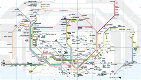 map of barcelona train stations