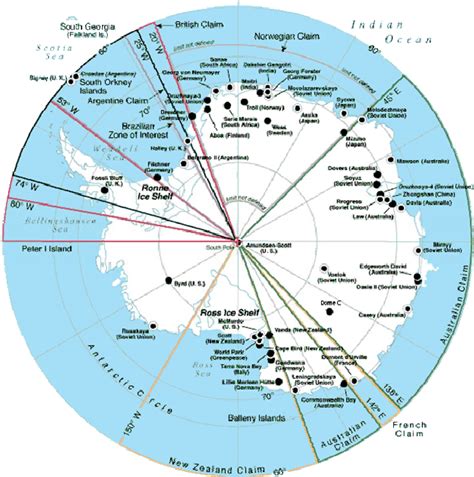 map of bases in antarctica