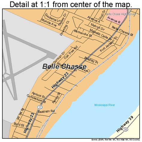 Map Of Belle Chasse La