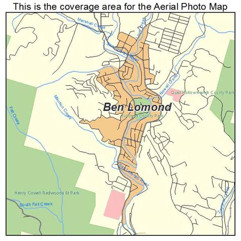 Map Of Ben Lomond Ca