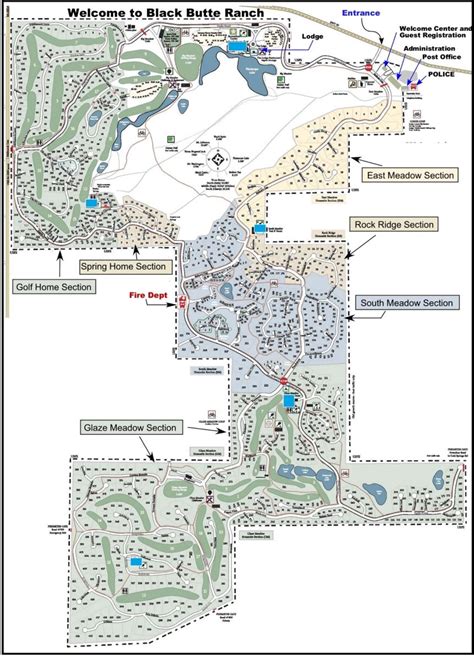 Map Of Black Butte Ranch