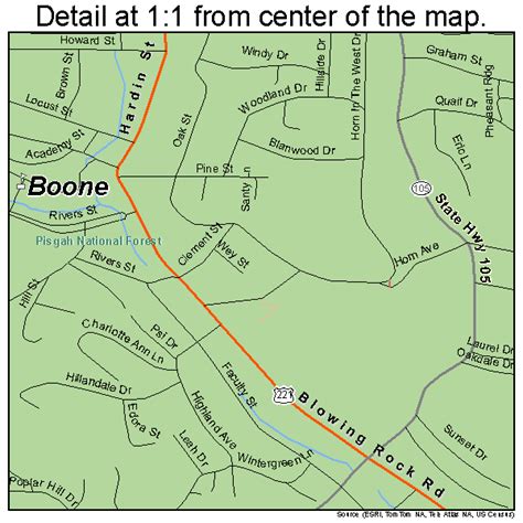 Map Of Boone Nc Area