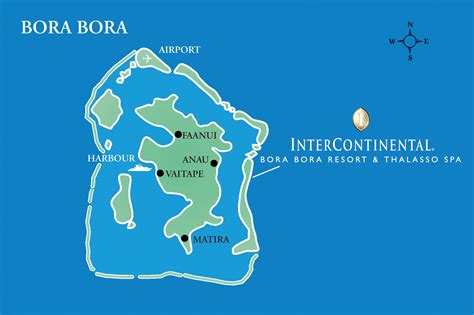 Map Of Bora Bora Resorts