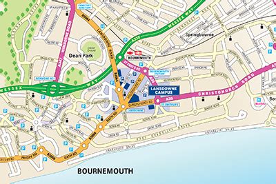 map of bournemouth town centre