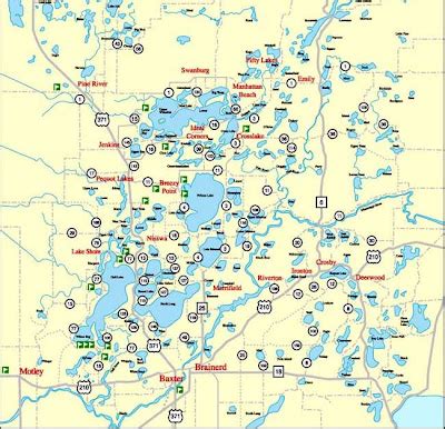 Map Of Brainerd Lakes Area