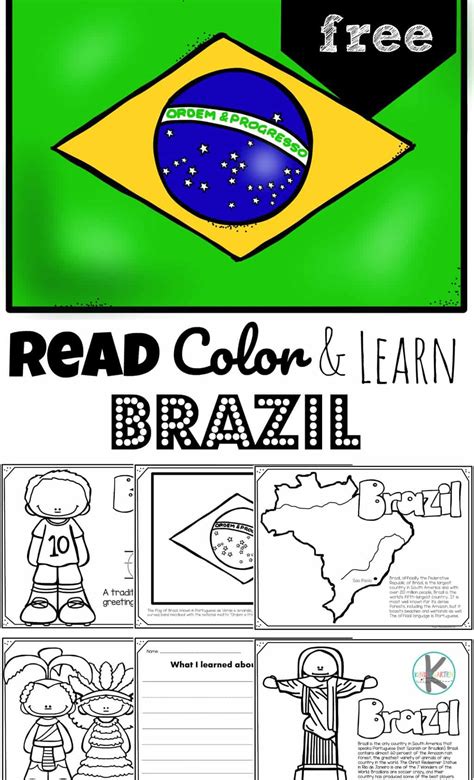 map of brazil for kids to color
