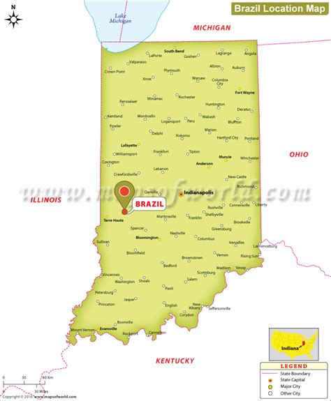 map of brazil indiana