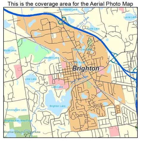 map of brighton michigan area