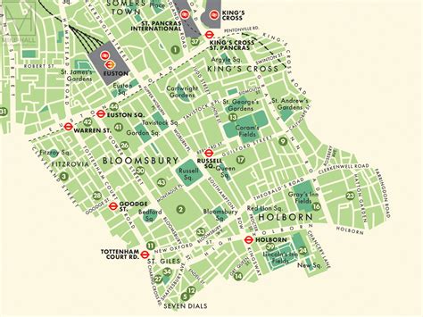 map of camden london uk