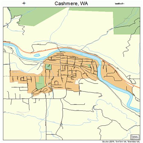 Map Of Cashmere Washington