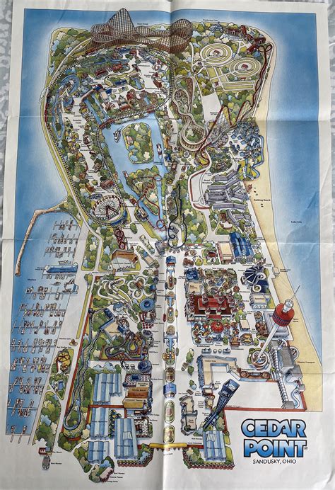 map of cedar point