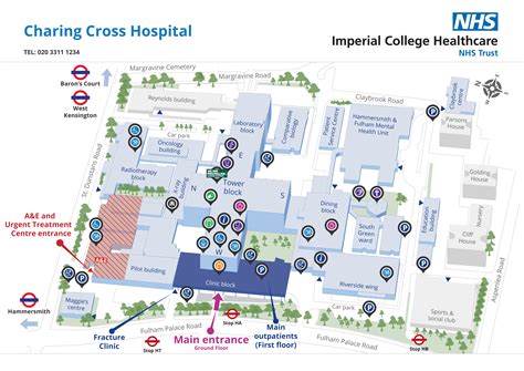 map of charing cross hospital