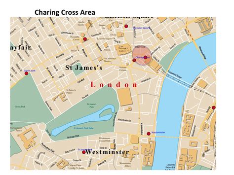 map of charing cross road