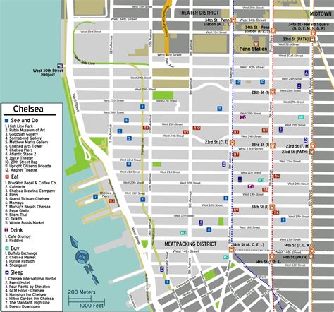 map of chelsea area nyc