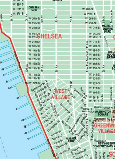 map of chelsea new york