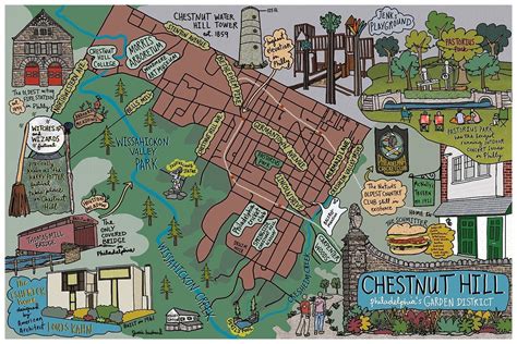 map of chestnut hill